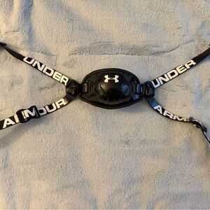 Under Armour Black Chin Guard with White Logo